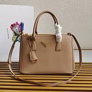 Prada Galleria Saffiano Beige Leather Bag 28x20x12cm - 1