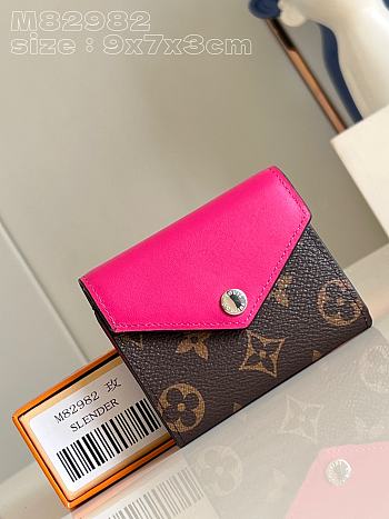 Louis Vuitton LV Zoé Wallet Pink 9.5 x 7.5 x 3 cm