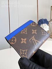 Louis Vuitton LV Zoé Wallet Blue 9.5 x 7.5 x 3 cm - 2