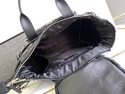 Chanel Large Bowling Bag Nylon Fabric Silver Alloy Black 35x16x20cm - 6