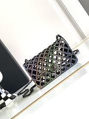 Chanel Mini Evening Bag Sparkling Rhinestones Black 7.4×12×5.3cm - 1