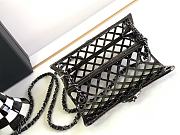 Chanel Mini Evening Bag Sparkling Rhinestones Black 7.4×12×5.3cm - 6