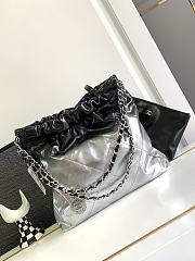 Chanel 22 Handbag Black Silver 35x37x7cm - 3