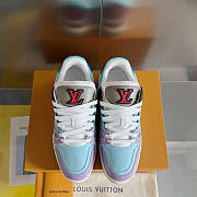 Louis Vuitton LV Trainer Blue Purple Sneaker - 5