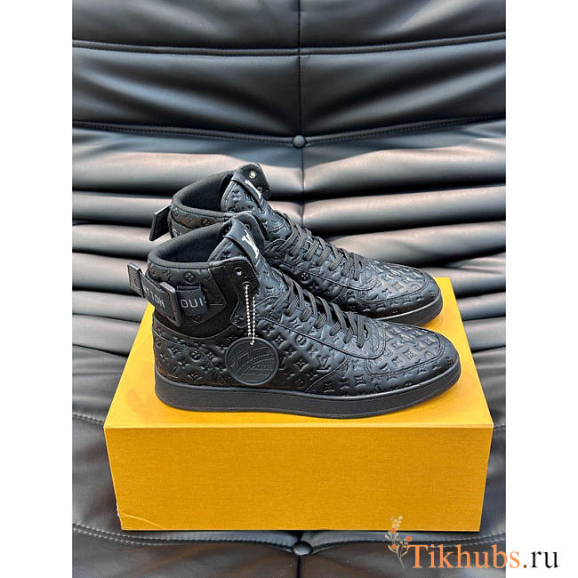 Louis Vuitton LV Rivoli Sneaker Boot Black - 1