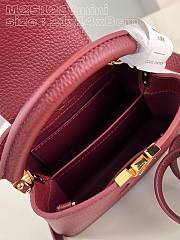 Louis Vuitton LV Mini Capucines Red Wine 21x14x8cm - 6