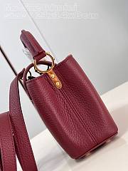 Louis Vuitton LV Mini Capucines Red Wine 21x14x8cm - 4