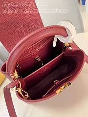 Louis Vuitton LV Capucine BB Red Wine 27x18x9cm - 6