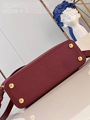 Louis Vuitton LV Capucine BB Red Wine 27x18x9cm - 3