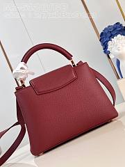 Louis Vuitton LV Capucine BB Red Wine 27x18x9cm - 2