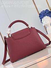 Louis Vuitton LV Capucines MM Red Wine 31x20x11cm - 2