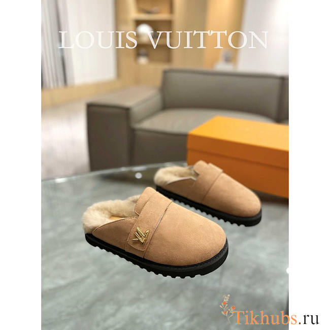 Louis Vuitton LV Cosy Flat Comfort Clog Beige - 1