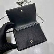 Prada Crystal Studded Card Holder Black 11.5x8cm - 5