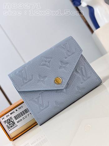 Louis Vuitton LV Victorine Wallet Blue Hour 12 x 9.5 x 1.5 cm
