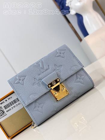 Louis Vuitton LV Folding Wallet Blue Hour 11cm