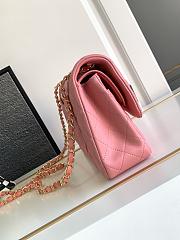 Chanel Flap Bag Pink Gold Lambskin 25cm - 3