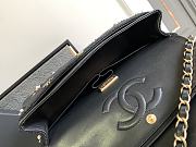 Chanel Flap Bag Black Gold 25cm - 5