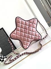Chanel Star Handbag Satin & Black-tone metal Pink 22.5x22.5x6cm - 5