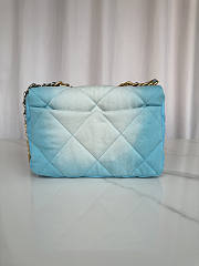 Chanel Large 19 Bag Denim Light Blue 30x20x10cm - 2