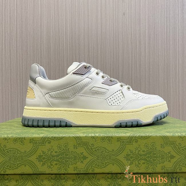 Gucci White Grey Yellow Sneaker - 1