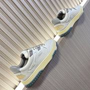 Gucci White Grey Yellow Sneaker - 5