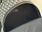 Dior 8 Backpack Beige and Black Oblique Jacquard 31 x 41 x 15 cm - 6