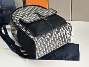 Dior 8 Backpack Beige and Black Oblique Jacquard 31 x 41 x 15 cm - 3