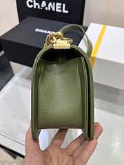 Chanel Leboy Bag Caviar Khaki Green Gold 25cm - 5