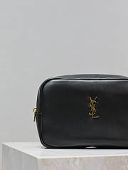 YSL Calypso Cosmetic Pouch In Lambskin 21x14x6.5cm - 5