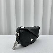 Burberry Chess Satchel Black 25 x 6.5 x 17.5 cm - 5