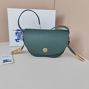 Burberry Chess Satchel Green 25 x 6.5 x 17.5 cm - 1