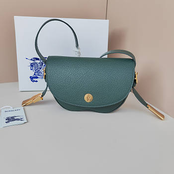 Burberry Chess Satchel Green 25 x 6.5 x 17.5 cm