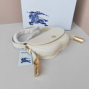 Burberry Chess Satchel White 25 x 6.5 x 17.5 cm - 5