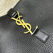 YSL Bea In Grained Leather Black 50x28x18cm - 2