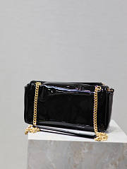 YSL Calypso Black Patent Leather 26x14x7cm - 4