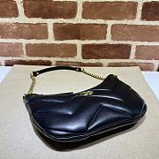 Gucci Marmont Small Shoulder Bag Black 26x17x4cm - 5