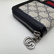 Gucci Long Wallet Blue Beige 19x10x3cm - 4