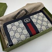 Gucci Long Wallet Blue Beige 19x10x3cm - 2