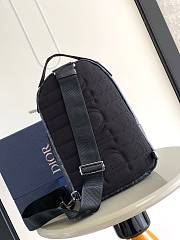 Dior Mini Rider Sling Bag Black CD Diamond Canvas 21 x 32 x 10 cm - 4