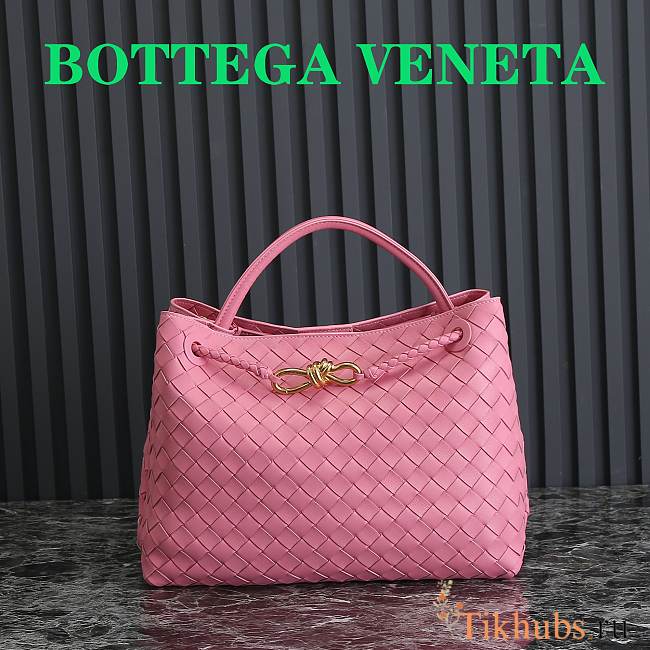 Bottega Veneta Medium Andiamo Pink 32x25x11cm - 1