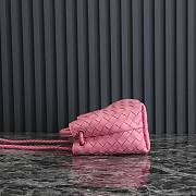 Bottega Veneta Small Andiamo Pink 25x22x10.5cm  - 3