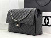 Chanel Large Flap Bag Black Caviar Gold 38x27x12cm - 5