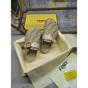 Fendi Feel Chenille Flats Pigeon Grey - 2