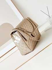 Chanel Large Flap Bag Gold Lambskin Gold Hardware 38x27x12cm - 4