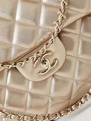 Chanel Large Flap Bag Gold Lambskin Gold Hardware 38x27x12cm - 2