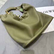 Loewe Small Squeeze Bag In Nappa Lambskin Green 29x24x10.5cm - 3