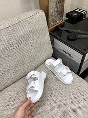 Chanel White Gold Slipper - 4