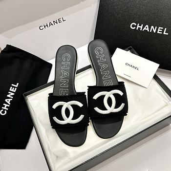 Chanel Black Slipper