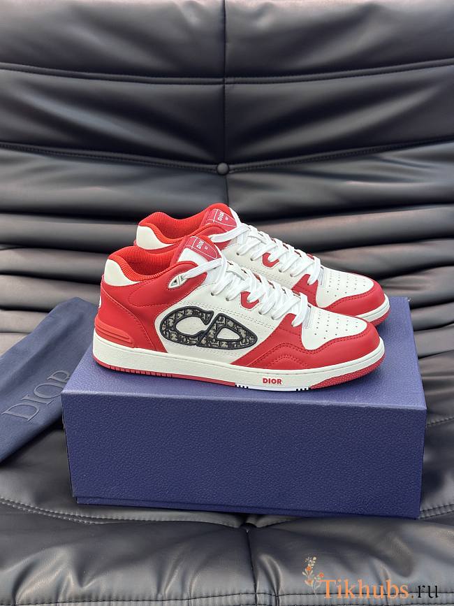 Dior B57 Mid-Top Sneaker Calfskin Red - 1