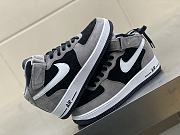 Nike Air Force 1 07 Mid Dark Grey Black White Sneaker - 1
